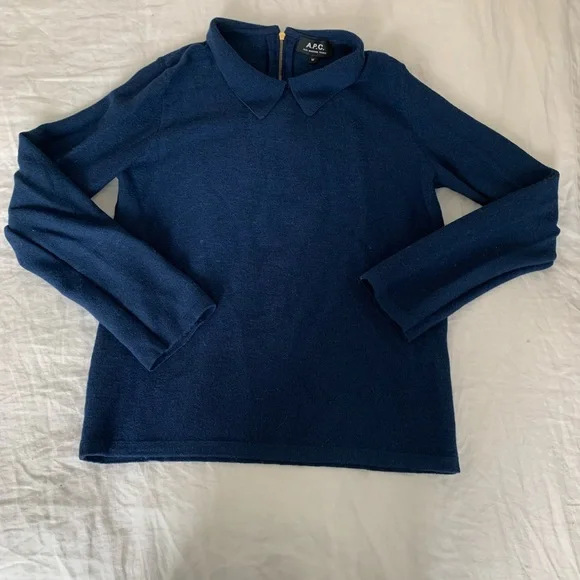 A.P.C. Wool Collared Knit - Picture 1 of 4